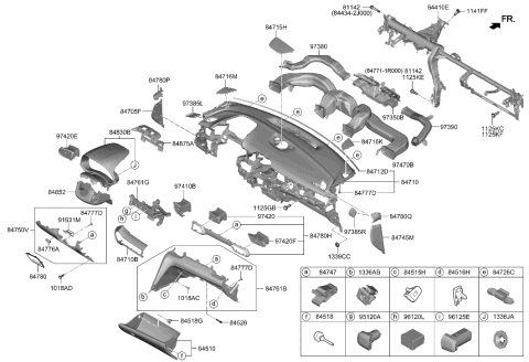 2022 Hyundai Veloster N Jack Assembly-Aux & Usb Diagram for 96120-K9000-4X