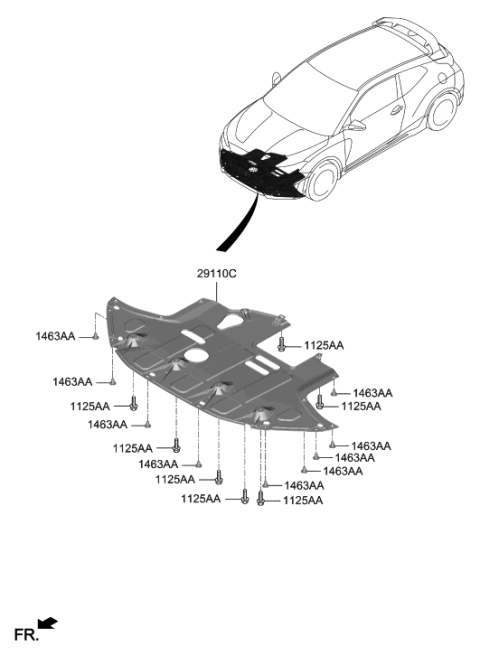 2021 Hyundai Veloster N Under Cover Diagram