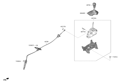 2019 Hyundai Veloster N Boot Assembly-Shift Lever Diagram for 84632-K9100