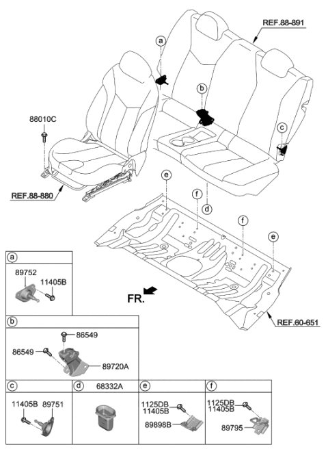 2019 Hyundai Veloster N Hardware-Seat Diagram