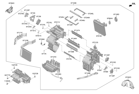 2022 Hyundai Veloster N Heater System-Heater & Blower Diagram 1