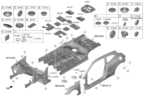 2022 Hyundai Veloster N EXTENTION Assembly-COWL Side Mounting,R Diagram for 71248-J3000
