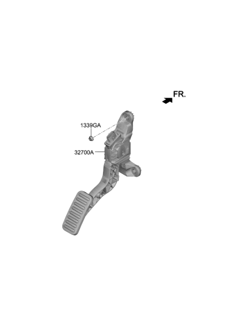 2020 Hyundai Veloster N Accelerator Pedal Diagram