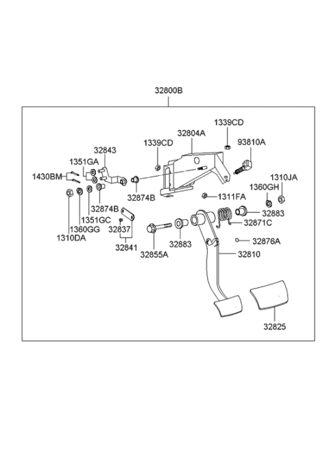 2000 Hyundai XG300 Clutch  & Brake Control Diagram