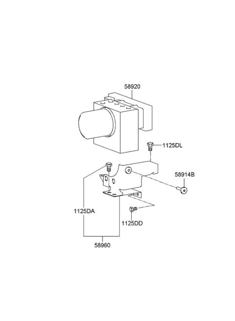 2005 Hyundai XG350 Hydraulic Module Diagram