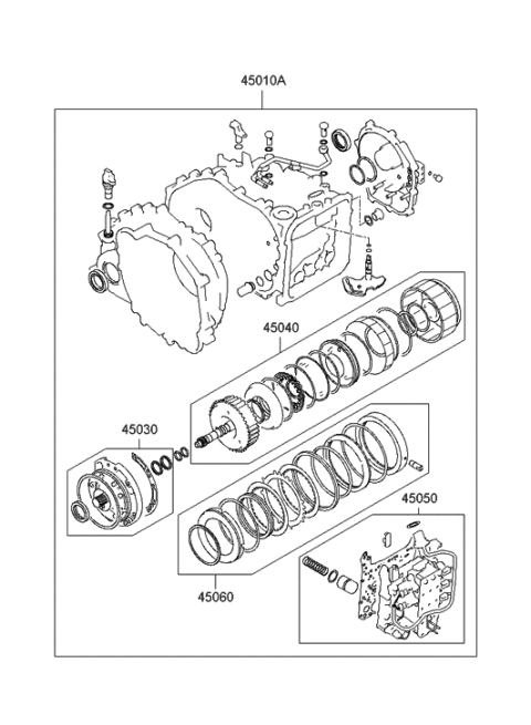 2002 Hyundai XG350 Transaxle Gasket Kit-Auto Diagram