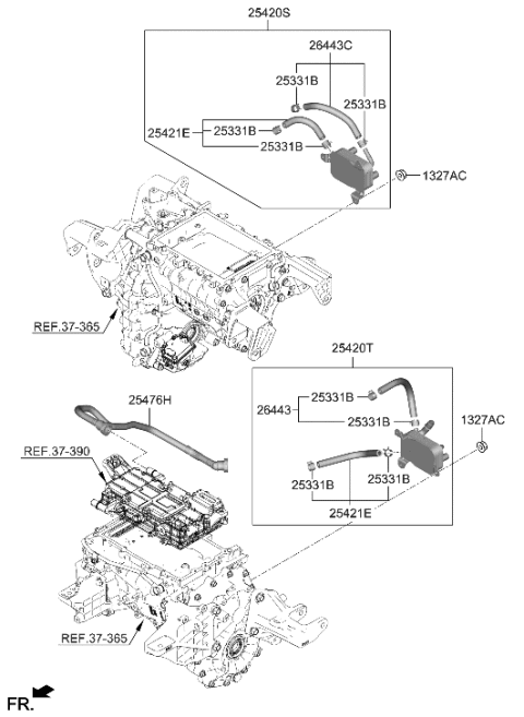 2023 Hyundai Genesis Electrified G80 Oil Cooling Diagram