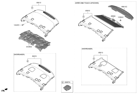 2023 Hyundai Genesis Electrified G80 Rear Package Tray Diagram