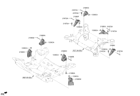 2023 Hyundai Genesis Electrified G80 Mounting Diagram