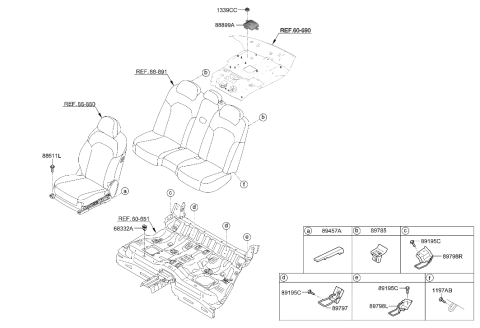 2023 Hyundai Genesis Electrified G80 Hardware-Seat Diagram