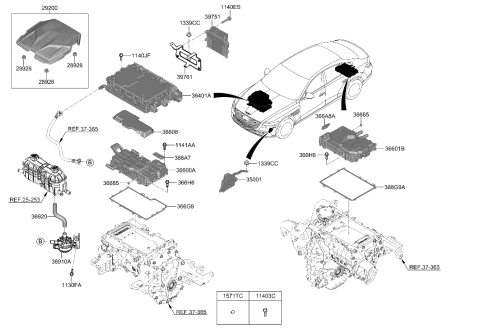 2023 Hyundai Genesis Electrified G80 GASKET-INVERTER Diagram for 366G9-1XBM0