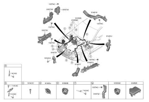 2023 Hyundai Genesis Electrified G80 Front Wiring Diagram 1