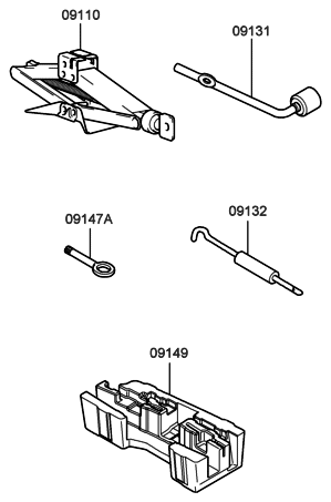 2006 Hyundai Santa Fe OVM Tool Diagram