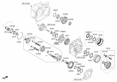 2016 Hyundai Elantra Gear-Annulus Diagram for 45780-2F001