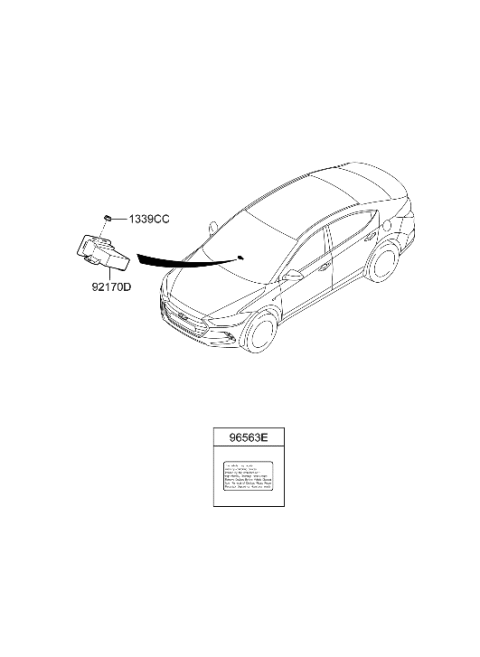 2017 Hyundai Elantra Korean made Head Lamp Diagram 4