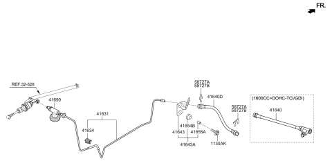 2002 Hyundai Tiburon Regulator Assembly-Clutch Diagram for 41690-A4910