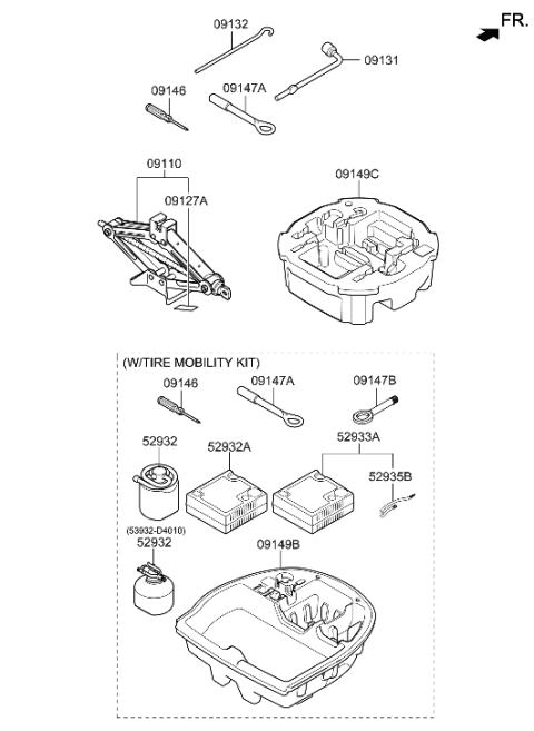 2017 Hyundai Elantra Sealant-Tire Diagram for 52932-4R000