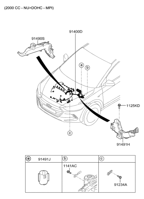 2017 Hyundai Elantra Korean made Control Wiring Diagram 2