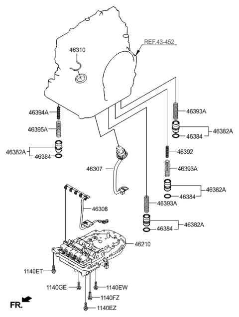 2009 Hyundai Elantra Touring Harness Diagram for 46308-23020