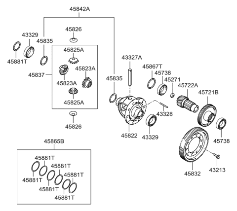 2008 Hyundai Elantra Touring Transaxle Gear - Auto Diagram 2