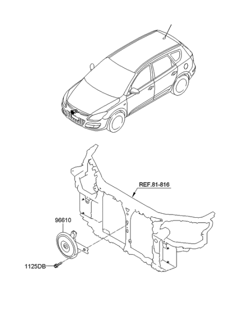 2008 Hyundai Elantra Touring Horn Diagram