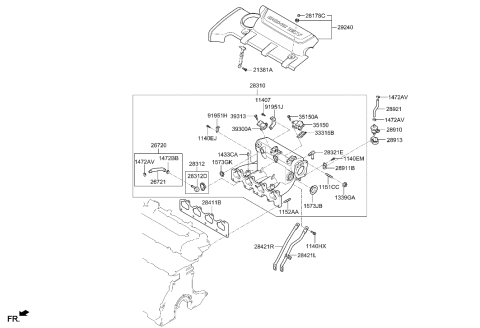 2012 Hyundai Elantra Touring Intake Manifold Diagram