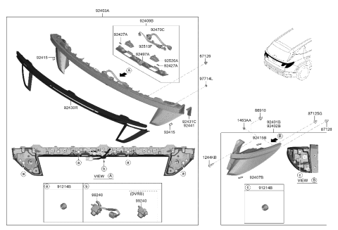 2023 Hyundai Tucson Hybrid Rear Combination Lamp Diagram