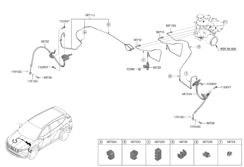 2022 Hyundai Tucson Brake Fluid Line Diagram 1