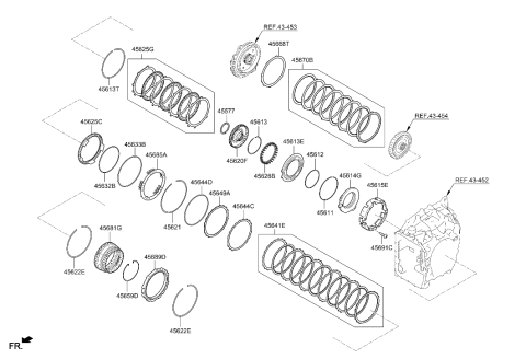 2022 Hyundai Tucson Hybrid Transaxle Brake-Auto Diagram
