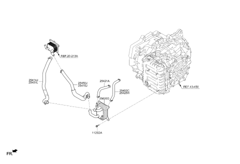 2022 Hyundai Tucson Hybrid Auto Transmission Case Diagram 3