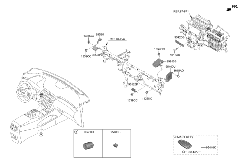 2022 Hyundai Tucson Unit Assembly-IBU Diagram for 95400-P0021