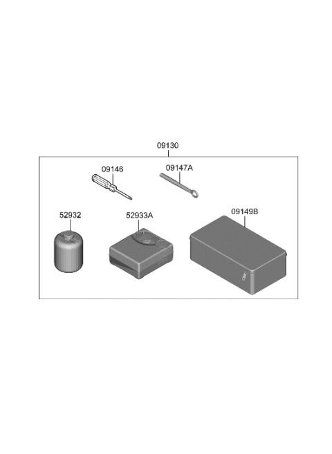 2001 Hyundai Elantra Case-Mobility Kit Diagram for 09149-N9000