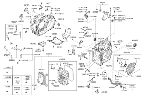 2011 Hyundai Sonata Hybrid Bolt-Flange(8*65) Diagram for 11403-08146-K