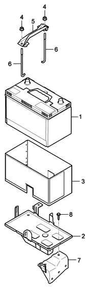 2006 Hyundai Entourage Produced Before OCT.29.2006 Battery Diagram