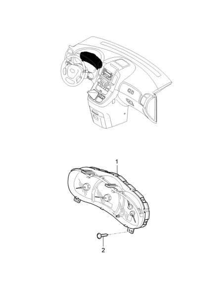 2013 Hyundai Tucson Cluster Assembly-Instrument Diagram for 94001-4J530