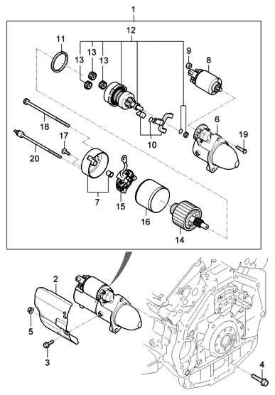 2006 Hyundai Entourage Starter Diagram