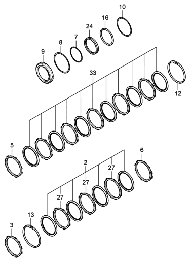 2006 Hyundai Entourage Produced Before OCT.29.2006 Transaxle Brake-Auto Diagram 1