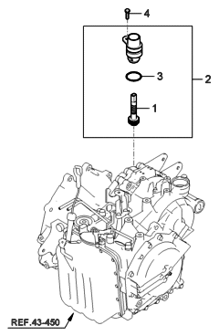2006 Hyundai Entourage Speedometer Driven Gear (A/T) Diagram