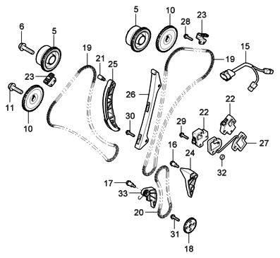 2006 Hyundai Entourage Valve System Diagram 1