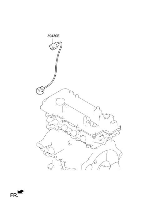 2021 Hyundai Kona Extension Wire-RCV(WGV) Diagram for 39430-2B040