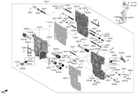 2021 Hyundai Kona Transmission Valve Body Diagram 1