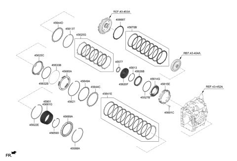 2019 Hyundai Kona Transaxle Brake-Auto Diagram 1