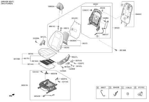 2019 Hyundai Kona Front Seat Diagram 3