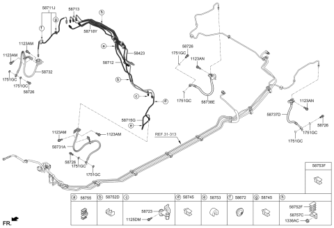 2021 Hyundai Kona Brake Fluid Line Diagram