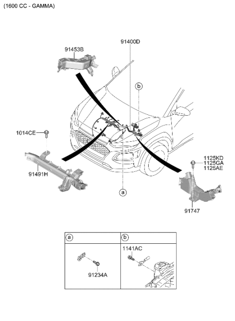 2020 Hyundai Elantra Protector-Control Wiring Diagram for 91971-G3080