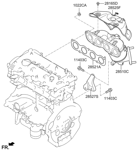 2021 Hyundai Kona Exhaust Manifold Diagram 2