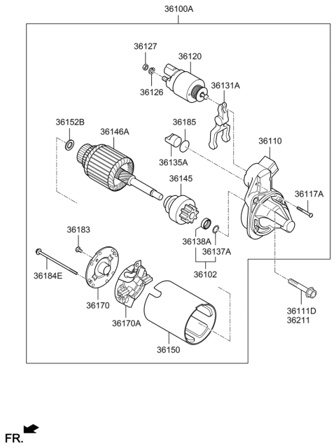 2020 Hyundai Kona Starter Diagram 1