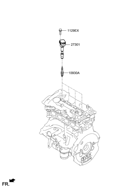 2021 Hyundai Kona Spark Plug & Cable Diagram 2