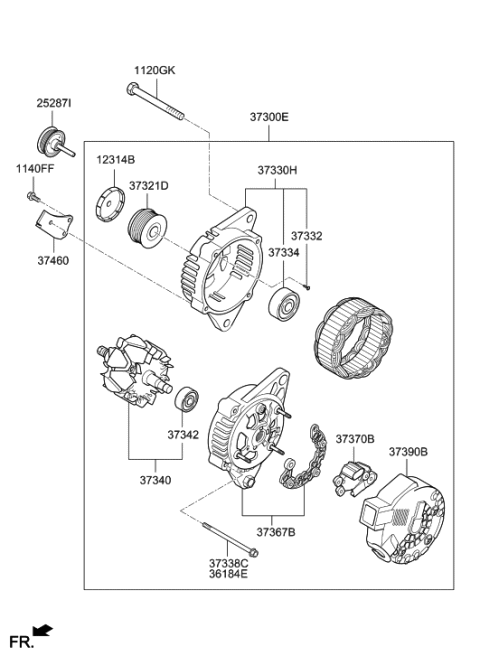 2018 Hyundai Kona Alternator Diagram 2