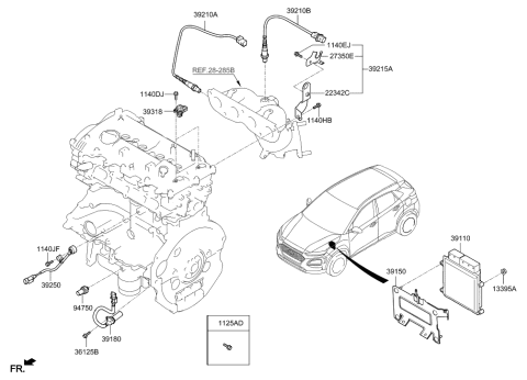 2019 Hyundai Kona Electronic Control Diagram 2